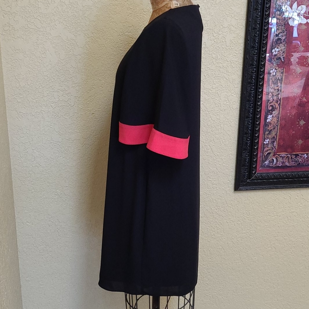 BCBG MAXAZRIA PHILIPPA BLACK/RED DRESS SIZE XS - Picture 6 of 6